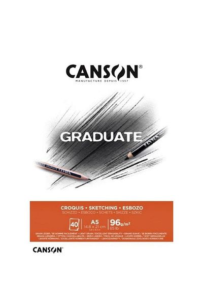 Canson Graduate Croquis Sketch Notebook A5 96gr 40 Sheets