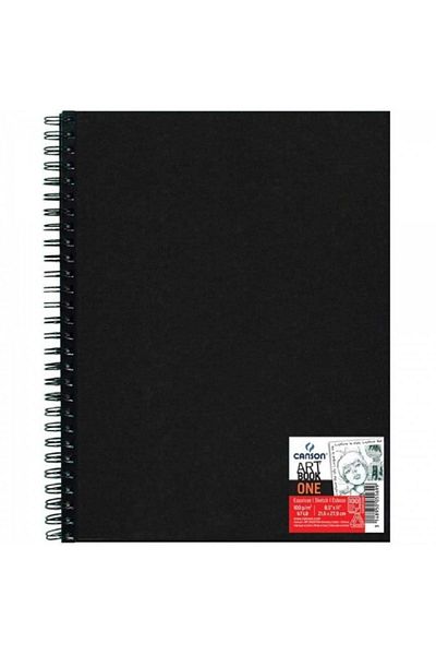 Canson One Art Book 100gr Spiral Drawing Notebook 80 Pages 21.6x27.9cm (hard Cover)