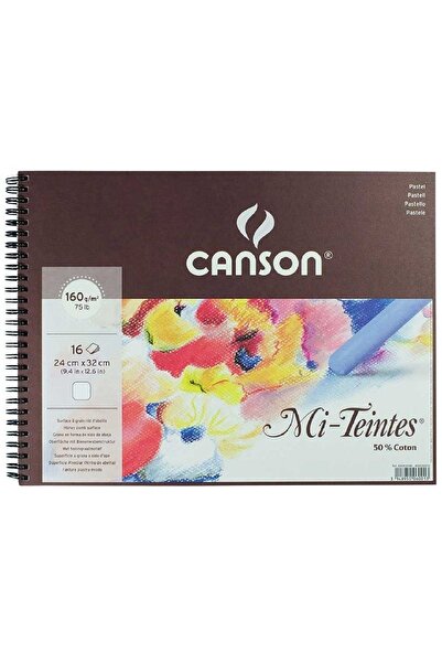 Canson Mi-tientes Бял 160 г спирално подвързан пастелен блок 16 страници 32x41 см