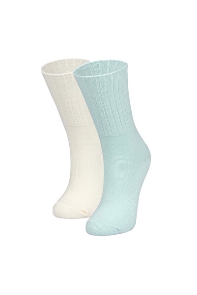 LİVANDO Ženski set od 2 mirisne čarape Soft Touch - zelena krem
