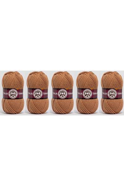Ören Bayan 5 Colored Tanja Hand Knitting Yarn - 100 g 099 Camel Hair