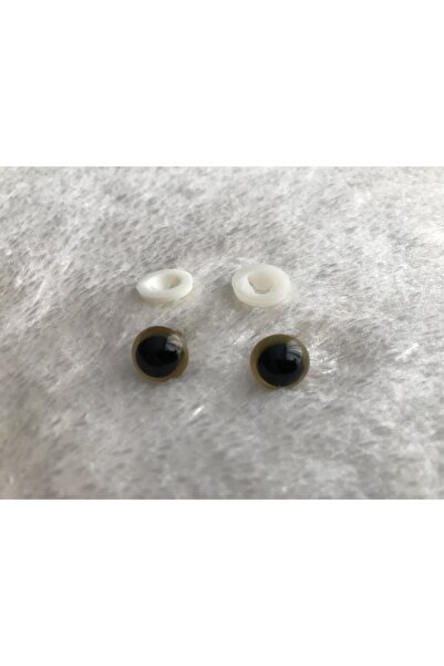 TRENDHOBİEVİ Amigurumi Vidalı Renkli Göz - Sarı - 12 Mm