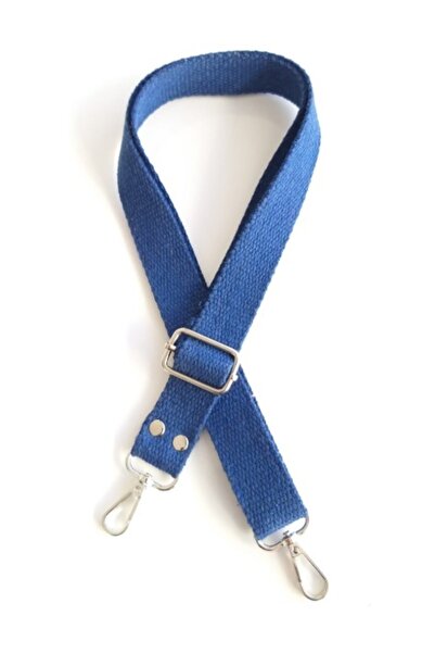 angel çanta aksesuar مقبض حقيبة قابل للتعديل من القطن الأزرق