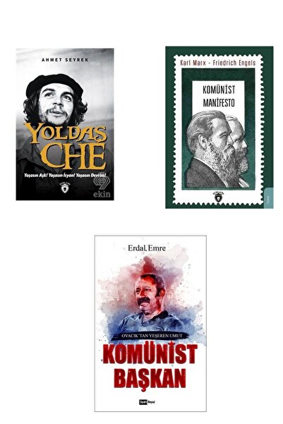 Dorlion Yayınevi Yoldaş Che + Komünist Manifesto + Komünist Başkan 3 Lü Kitap...