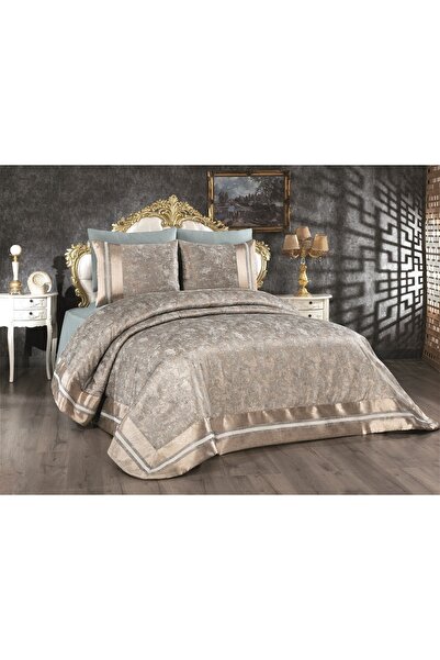Homeart Batik Platin Şık Çift Kişilik Yatak Örtüsü