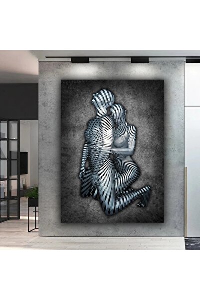 Genel Markalar Sensizlik Metalik Efektli Duvar Sanatı Kanvas Tablo