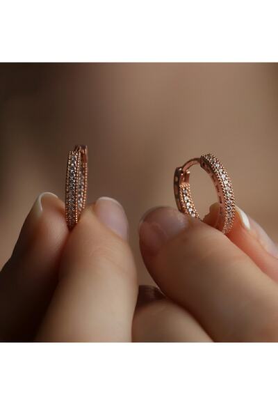 Crystal Diamond Zirconia Işıklı Kutudalaboratuvar Pırlantalı 0.86 Carat Halka Küpe