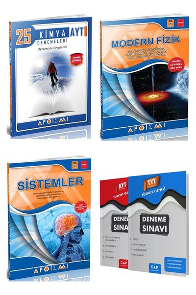 Apotemi Yayınları i Ayt Kimya 25 Li Deneme + Modern Fizik + Sistemler Fasikül...