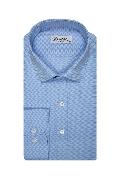 SÜVARİ Cămașă pentru bărbați cu model Dobby slim fit
