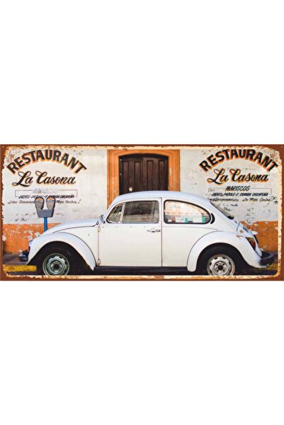 Hayat Poster Vosvos (10 Cm X 20 Cm) Mini Retro Ahşap Poster