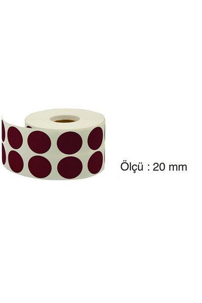 Tanex Αυτοκόλλητο Dot 20 mm 2500 Τεμάχια Μωβ