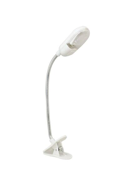 Powermaster Mandallı Ledli Kitap Okuma Lambası Gece Yatakta Ve Aydınlatma Lambası + Pil Hediye