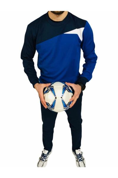 Albayrak Spor Erkek Lacivert Dar Paça Antrenman Eşofman Takımı /S-2xl Arası