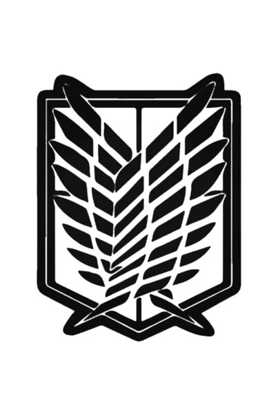Nigomigo Attack On Titan Scout Sticker Araba Oto Arma Duvar Sticker Ev Dekora...