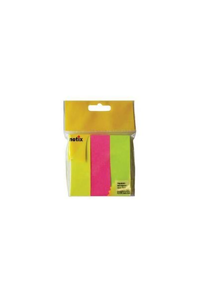 Notix إشارة مرجعية ورقية 3 ألوان 100 Yp 25x75 مم