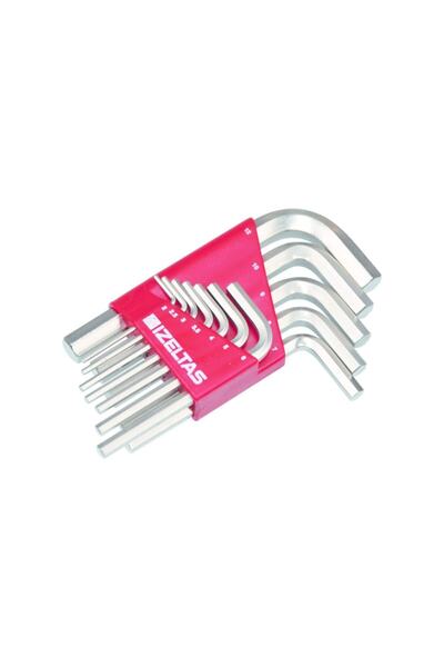 İzeltaş طقم مفاتيح إيزيلتاش ألين بستة زوايا 12 قطعة