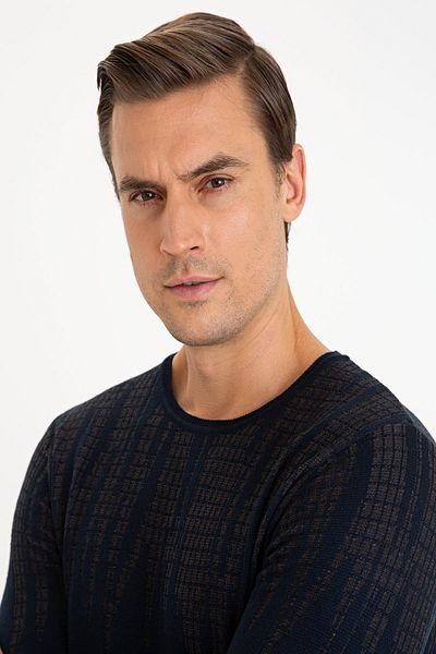 Pierre Cardin Ανδρικό πλεκτό πουλόβερ Navy Blue G021Sz0Tk.000.1121868