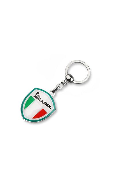 Modül Vespa Motorcycles Drop Label Keychain - Motorcycle Keychain with Logo