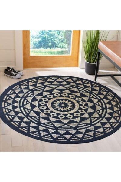 GizHome Bolero Jüt Örgü Halı P01 90x90 cm