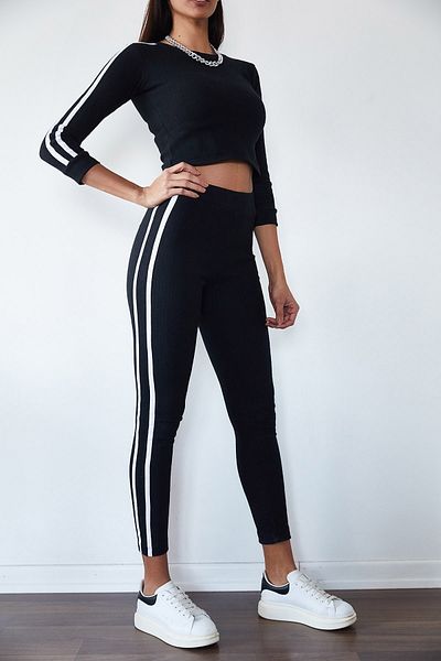 XHAN Sweatsuit - Black - Regular fit