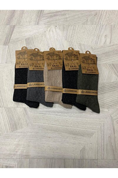 Ervanur King Winter Wool Ανδρικές κάλτσες Lambswool 12 Συσκευασία