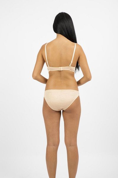 NurPeri İç Giyim Σετ εσώρουχα με χρώμα σάρκας Bamboo Push-up και Underwire