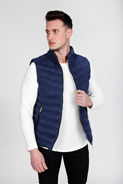 MODA BASKCA Yeni Sezon Erkek Nubuk Süet Şişme Yelek