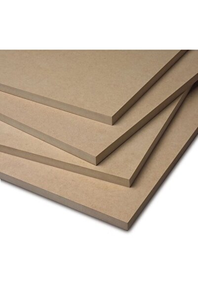 iAhşap (Ebat 30x40 cm-Kalınlık 4 MM-11 Adet) Duralit Ham MDF Panel Plaka
