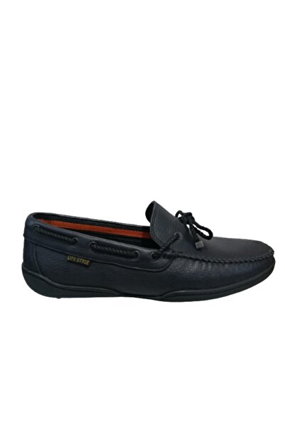 Rekirs Мъжки тъмносини мокасини с панделка Re097-10