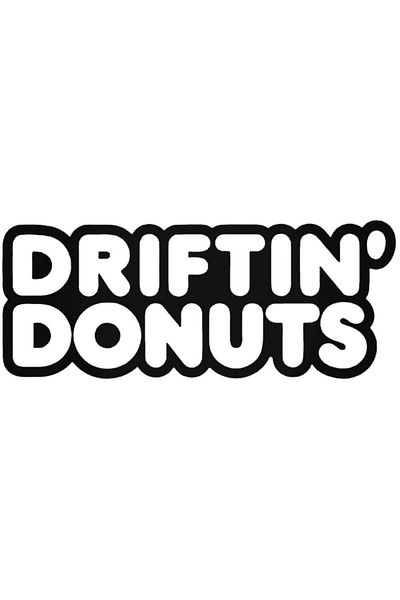 Universal Αυτοκόλλητο Driftin Donuts 1 Jdm Αυτοκόλλητο τοίχου Auto Arma 20 cm