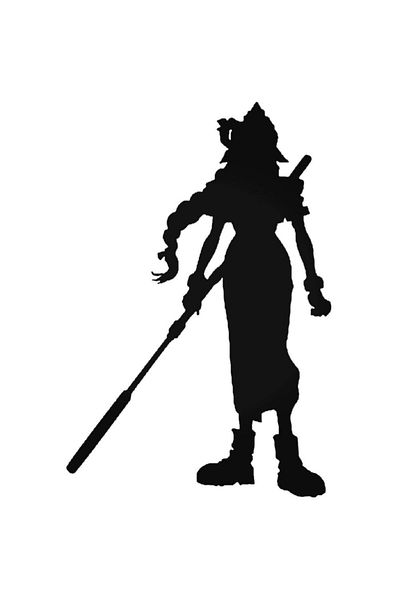 Universal Αυτοκόλλητο Final Fantasy 7 Aerith Αυτοκόλλητο Αυτοκόλλητο Τοίχου Αυτοκινήτου Αυτοκόλλητο Τοίχου Διακοσμητικό Σπιτιού 20cm
