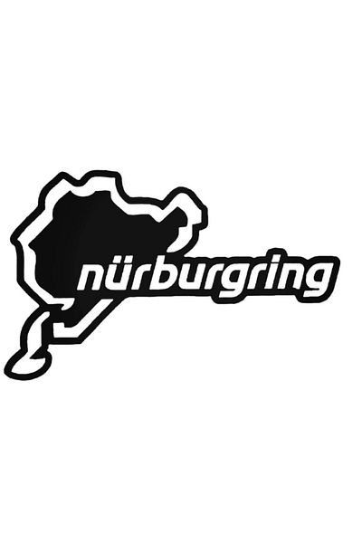 Universal Nurburgring Track Γερμανία Αγωνιστικό Αυτοκίνητο Αυτοκόλλητο Τοίχου Διακοσμητικό Αυτοκόλλητο Σπιτιού 20cm
