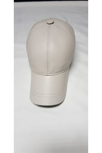 mesa şapka Beyaz Renk Beyzbol Deri Şapka