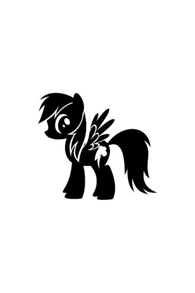 Universal ملصق My Little Pony Rainbow Dash للسيارة، ملصق حائط لتزيين المنزل 2...