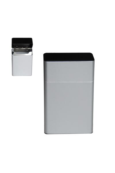 İstisna Metal Sigara Kutusu Gri
