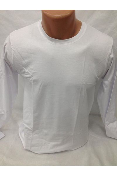 Tutku Ανδρικό μακρυμάνικο εσώρουχο Elite Elestan Crew Neck 2 τεμαχίων Λευκό