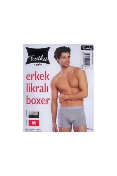 Tutku Ανδρικά μποξεράκια Elastan Grey 2 Pack