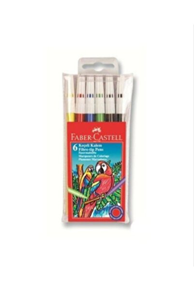Faber Castell قلم لباد 6 ألوان قابل للغسل100050