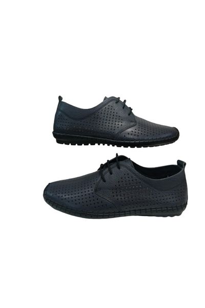Rekirs Мъжки тъмносини перфорирани мокасини Re095 10