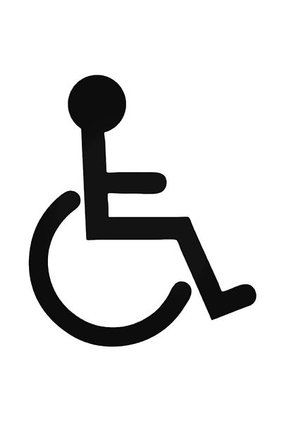 Universal Αυτοκόλλητο με σύμβολο Handicap Αυτοκόλλητο Αυτοκόλλητο Τοίχου Αυτοκόλλητο Αυτοκόλλητο Σπιτιού Διακοσμητικό Αυτοκόλλητο 20 εκ.