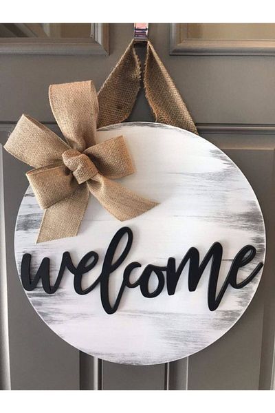 Enissimo Welcome Door Ornament Welcome Wreath