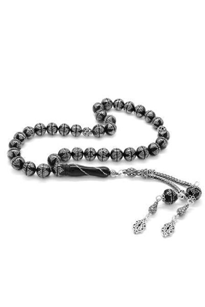 EbruHome 925 Ayar Gümüş Çift Püsküllü Yoğun Gümüş Yıldız Işlemeli Küre Kesim ...