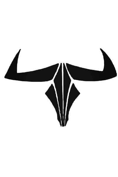 Universal Awesome Bull Cow Skull Ticker Αυτοκόλλητο τοίχου Αυτοκόλλητο Αυτοκόλλητο Σπίτι Διακοσμητικό Αυτοκόλλητο 20cm