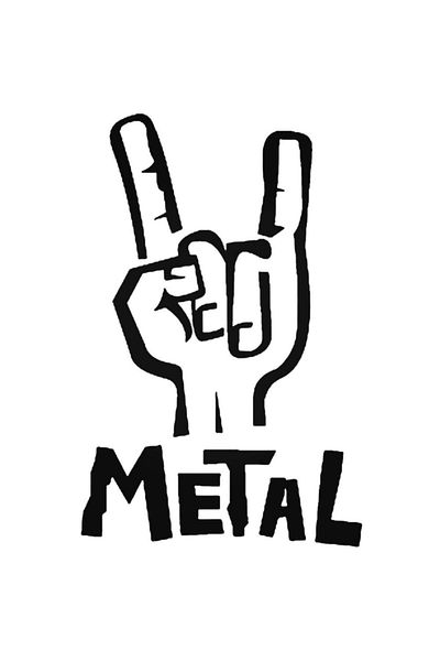 Universal Rock Band Heavy Metal Rock On Sticker Car Auto Rigging Wall Sticker 20cm
