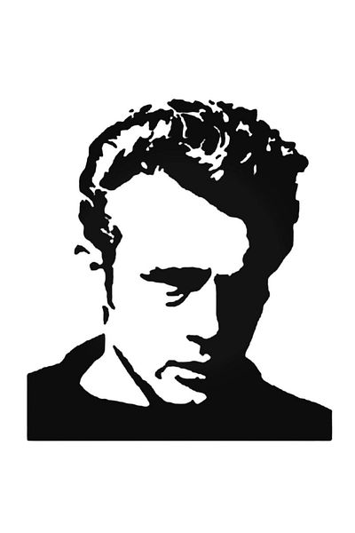 Universal Αυτοκόλλητο James Dean Close Up Αυτοκόλλητο Αυτοκόλλητο Τοίχου Αυτοκινήτου Αυτοκόλλητο Σπιτιού Διακοσμητικό Αυτοκόλλητο 20 εκ.