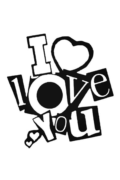 Universal Αυτοκόλλητο Σειρά I Love You Hearts Αυτοκόλλητο Αυτοκόλλητο Τοίχου Αυτοκόλλητο Αυτοκόλλητο Σπιτιού Διακοσμητικό Αυτοκόλλητο 20cm