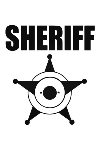 Universal Αυτοκόλλητο Sheriff Badge Αυτοκόλλητο Αυτοκόλλητο Τοίχου Αυτοκινήτου Αυτοκόλλητο Σπιτιού Διακοσμητικό Αυτοκόλλητο 20cm
