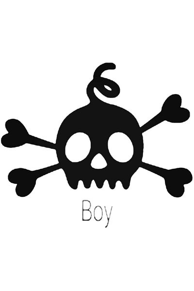 Universal Αυτοκόλλητο με αυτοκόλλητο τοίχου 20cm Skull Boy 72 στυλ Car Auto Rigging