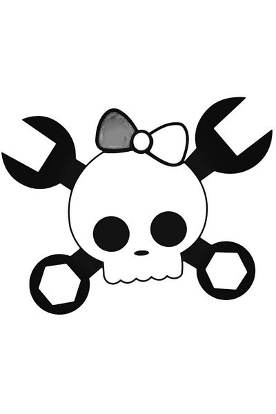 Universal Αυτοκόλλητο τοίχου Jdm Hello Kitty Skull Car Auto Rigging 20cm