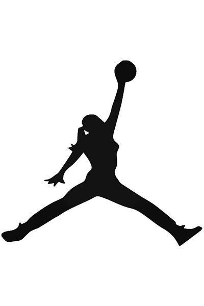 Universal Αυτοκόλλητο Basketball Jump Girl Αυτοκόλλητο Αυτοκόλλητο Αυτοκόλλητο Τοίχου 20cm